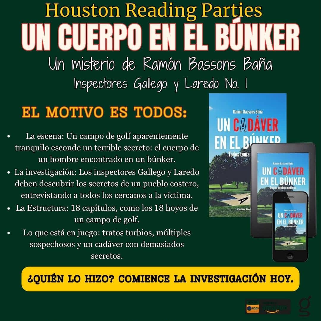 Ramón Bassons Baña — promotional campaign graphic for Un Cuerpo en el Búnker — Reading Party Feature