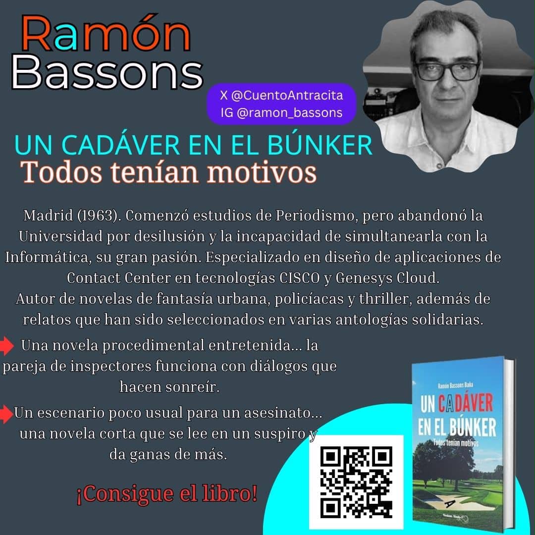 Ramón Bassons Baña — promotional campaign graphic for Un Cadáver en el Búnker